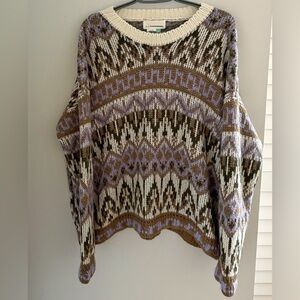 Anthropologie Fabiana Fair Isle Sweater 1X